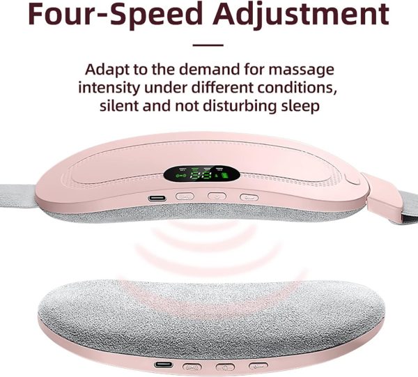 Period Pain Relief Belt — Heat & Vibration Massage for Cramps