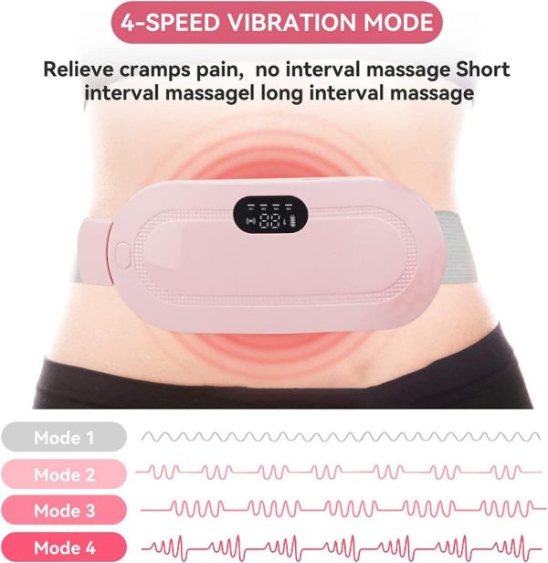 Period Pain Relief Belt — Heat & Vibration Massage for Cramps