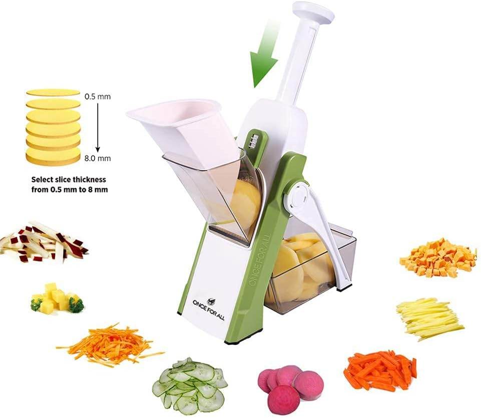 Safe Mandoline Slicer – Multi-Function Vegetable Chopper & Cutter