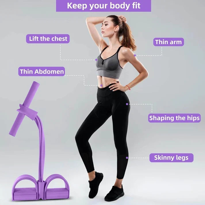 Portable Resistance Band Ab Workout Trainer – Full Body Home Fitness Equipment