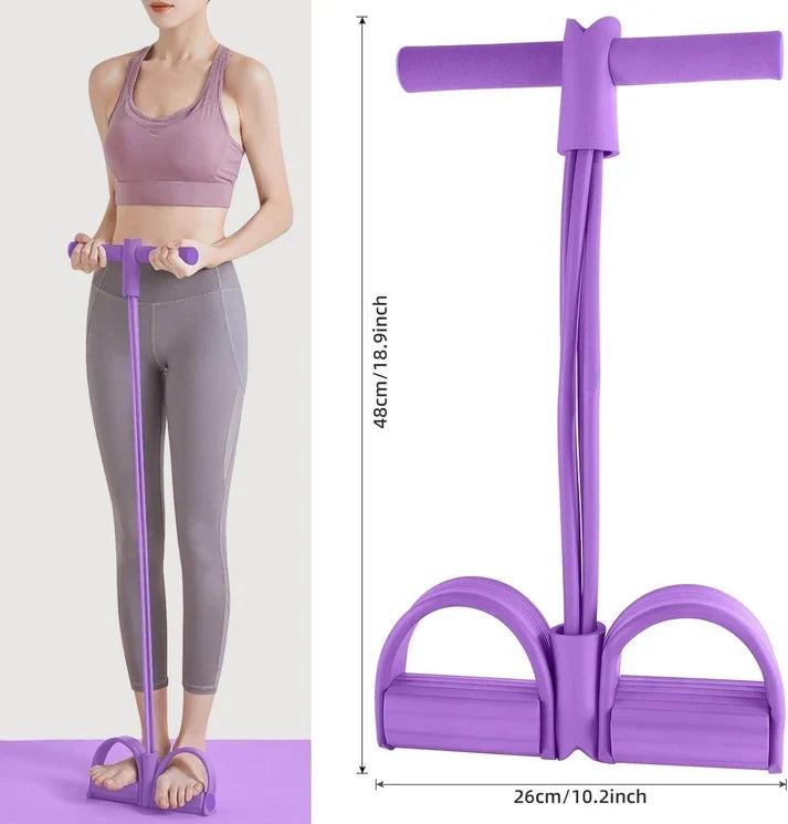 Portable Resistance Band Ab Workout Trainer – Full Body Home Fitness Equipment